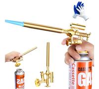 Cannello a Gas Multiuso Autoraffreddante, Kit Cannello a Butano con Lampada, Cannello da Cucina di Qualità Domestica, Fiamma Regolabile, Ricaricabile per Barbecue, (barattolo Non Incluso)(1pc#)