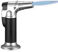 Cannello da Cucina, Cannello a Gas, Bruciatori da Cucina con Blocco di Sicurezza e Fiamma Regolabile, Perfetto per Crème Brûlée, Barbecue e Gioielleria. (Gas butano non incluso)