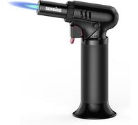 Cannello Da Cucina, Cannello a Gas S907, Cannello Ricaricabile Con Blocco Di Sic