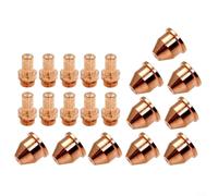 Cannello per taglio al plasma per Eastwood per Versa Cut 60A, set da 20 pezzi con 10 ugelli e 10 elettrodi, apertura da 1,0 mm, materiale in rame, compatibile con modelli 40A-60A