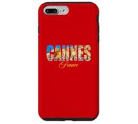 Cannes, orizzonte, città, dentro, grassetto, lettere, francia viaggio Custodia per iPhone 7 Plus/8 Plus