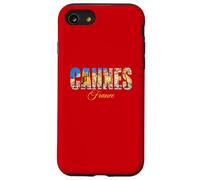 Cannes, orizzonte, città, dentro, grassetto, lettere, francia viaggio Custodia per iPhone SE (2020) / 7/8