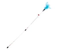 Cannetta gioco per gatti TIAKI Blue con piuma - 1 pz