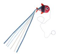 Cannetta gioco per gatti TIAKI con anello - 1 pz