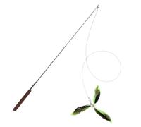 Cannetta gioco per gatti TIAKI telescopica con piume - 1 pz