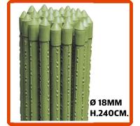 Cannetta metallo plasticato orto giardino supporto per piante ortaggi ø18 h240cm