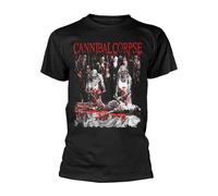 CANNIBAL CORPSE - BUTCHERED AT BIRTH (EXPLICIT) BLACK T-Shirt, Front & Back Prin
