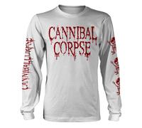 CANNIBAL CORPSE - BUTCHERED AT BIRTH (WHITE) WHITE (FOTL) Long Sleeve Shirt Larg