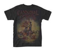 CANNIBAL CORPSE - CHAINSAW BLACK T-Shirt, Front & Back Print Small