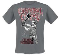 Cannibal Corpse Chaos Horrific Bootleg Uomo T-Shirt Carbone S 100% Cotone Regular