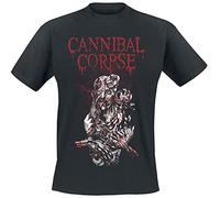 Cannibal Corpse Destroyed Without A Trace Uomo T-Shirt Nero 100% Cotone Regular