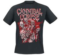 Cannibal Corpse Horde Uomo T-Shirt Nero 100% Cotone Regular