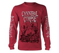 Cannibal Corpse Pile Of Skulls 2018 Maglietta Manica Lunga Adulto (PH2476)