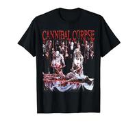 Cannibal Corpse- Prodotto Ufficiale - Macellato alla Nascita Maglietta, Uomo, Nero, S
