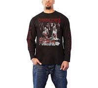 Cannibal Corpse T Shirt Butchered At Birth 2019 Ufficiale Uomo Nero Manica Lunga Taglia S