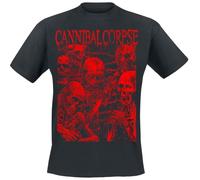 Cannibal Corpse Undead March Uomo T-Shirt Nero 100% Cotone Regular