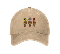 Cannibali da cartone animato unisex Monkey Islands Outdoor Denim retrò adulti Cappellini da baseball lavati Cappello da golf da cowboy femminile Cappello da golf da trekking Cappello a visiera