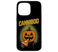 Canniboo Funny Pixel Art Jack O'Lantern che mangia torta di Halloween Custodia per iPhone 14 Pro Max