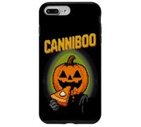 Canniboo Funny Pixel Art Jack O'Lantern che mangia torta di Halloween Custodia per iPhone 7 Plus/8 Plus