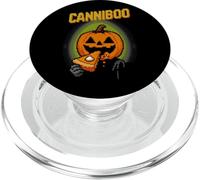 Canniboo Funny Pixel Art Jack O'Lantern che mangia torta di Halloween PopSockets PopGrip per MagSafe