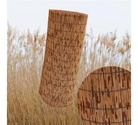 Canniccio Recinzione Giardino Naturali Arella Bamboo Da Esterno Durata Protezione Solare Rotoli Di Recinzione In Bambù Per Cortile, Balcone (Color : Carbonized black line, Size : 90x400cm)