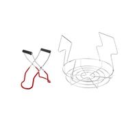 Canning Kit di Attrezzi di Forniture - Supporto per Bottiglia in Acciaio Sollevatore | Grata Antiscivolo per pinze in Latta, Supporto per pentola bollente per marmellata