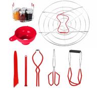 Canning Supplies - Kit di morsetti anti riscaldamento, kit completo di canning Tool, incluso vite a vite per vite, durevole PP PVC Iron Builtion | Kitchen Baking Hotel Food Preservation Processing