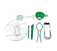 Canning Tool Kit - Anti Scalding Jar Clamp Set, Complete Supplies Including Lid Lifter Screwer Funnel, Sturdy PP PVC Iron Magnetic Build | Kitchen Baking Hotel Food Preservation Processing Projects