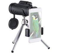 Cannocchiale monoculare 10x42 ad alta potenza con prisma BAK4 e lente FMC con adattatore per telefono e treppiede Life, monoculare impermeabile per birdwatching per adulti, caccia all'aperto, tra