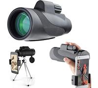 Cannocchiale monoculare monoculare ad alta potenza 40X60 per il birdwatching Gioco sportivo da viaggio per concerti con treppiede adattatore per telefono, telescopio monoculare