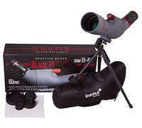 Cannocchiale Terrestre Levenhuk Blaze PLUS 60 con Ingrandimento 15-45x, Apertura da 60 mm, Ottiche in Vetro BK-7 Fully Multi-coated, Treppiede da Tavolo e Custodia Protettiva