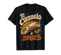 Cannolo Dolce Sicilia Retro Vintage Maglietta
