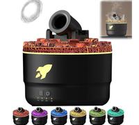 Cannon Blast Aroma Humidifier, Turret Aromatherapy Diffusore Silenzioso, LED per Camera da Letto, Spegnimento Automatico Senz'acqua per Casa, Ufficio (Nero)