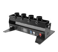 Cannon Confetti Machine Lanciatore di coriandoli professionale da 150 W con quattro motori DMX 512 e telecomando wireless per eventi, feste, club, matrimoni, concerti
