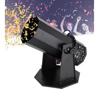 Cannon Confetti Machine Lanciatore di coriandoli professionale, elettrico, 1500 W, con telecomando wireless, per Halloween, effetti scenici, DJ, concerti, feste, compleanni.