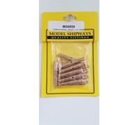 CANNON Model Shipways Barrel, CANNONI Brass 1-1/4' (33mm) 12 pack MS0059