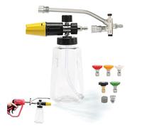 Cannon Sprayer Set, Pressure Washer Pack, with 21cm Detailing Cleaning System Set, 5-Nozzle Build Sets, Modern Utility Design Style, Quality Wash Build Sets, for Outdoor Travel Use Kit