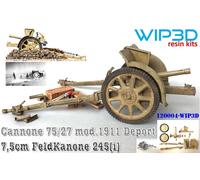 CANNONE 75/27 mod. 1911 Deport, modello in resina Sc 1/16 - N° rif 120004 WIP3D