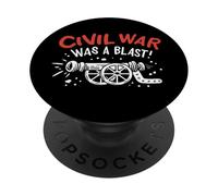 Cannone della guerra civile US Rievocazione della guerra civile Buff di storia della guerra PopSockets PopGrip Adesivo