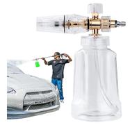 Cannone In Schiuma Per Autolavaggio | Schiuma Per Auto Impieghi Gravosi | Accessori Puliti Per Bici Da Moto Per Auto Da Casa, Connettore Rapido E Bottiglia Da 1 Litro, Tanica Spray Traspare