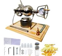 Cannone per Popcorn Cinese, Macchina per Popcorn ad Alta Pressione in Acciaio Inox 304, Tradizionale Manuale per Riso Soffiato(260ml)