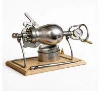 Cannone per popcorn tradizionale cinese, macchina per popcorn ad alta pressione in acciaio inox 304, con manovella e doppia valvola di sicurezza, ideale come regalo per feste.(400ml)