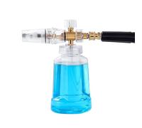 Cannone per schiuma da neve - da neve regolabile con grande apertura, bomboletta spray trasparente | cannone per sapone ad alta pressione per casa, auto, moto, bicicletta, sgancio rapido