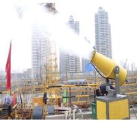 Cannone portatile della nebbia di controllo della polvere con la gamma regolabile dello spruzzo, macchina industriale della nebbia per la costruzione, la demolizione e la soppressione della polvere di