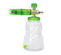 Cannone Schiuma Verde per Idropulitrici, Foam Cannon con 1,25 mm Ugello con 1 L Bombola, Spruzzatore Schiuma In Alluminio, per Pistola a Spruzzo con Attacco Rapido da 1/4'' (Verde)