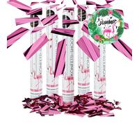Cannone sparacoriandoli rosa 800 coriandoli 40 cm Tubo sparacoriandoli 800 pz.