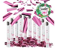Cannone sparacoriandoli rosa Tubo spara coriandoli Set di cannoni per feste