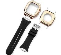 Cannoniera del paraurti in acciaio inossidabile in silicone cinghia di orologio ， per serie 7 8 45 mm 41 mmkit, fascia di sostituzione del coperchio in metallo da uomo ， per 44 mm 6 5 4 SE Accessori