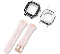 Cannoniera del paraurti in acciaio inossidabile in silicone cinghia di orologio ， per serie 7 8 45 mm 41 mmkit, fascia di sostituzione del coperchio in metallo da uomo ， per 44 mm 6 5 4 SE Accessori