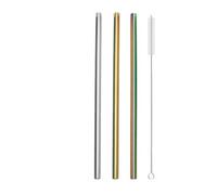 Cannucce Acciaio 3Pcs Reusable Heart Shaped Drinking Straw With Brush Stainless Steel Straws For Juice Milk Tea Coffee Bar Party(3Pcs MixS)
